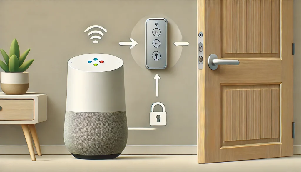 google homeとスマートドアロックの連携